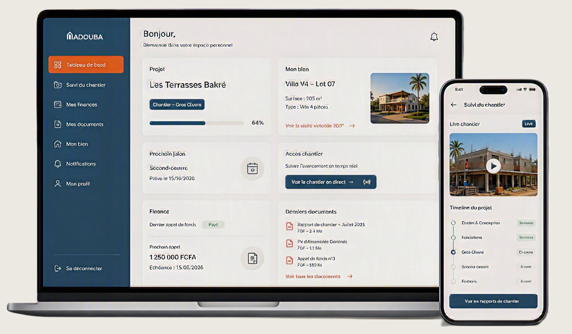 L'espace co-constructeur — aperçu de l'application